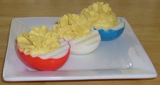 Patriotic Devilled Eggs For 4th Of July Menu